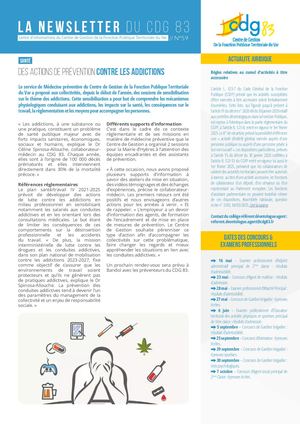 Newsletter CDG 83 mai 2025