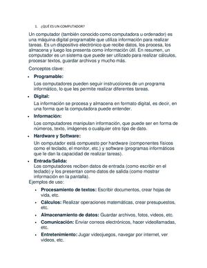 Qué Es Un Computador
