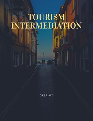 TOURISM INTERMEDIATION