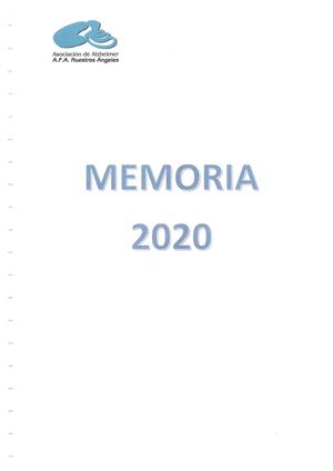 Memoria 2020