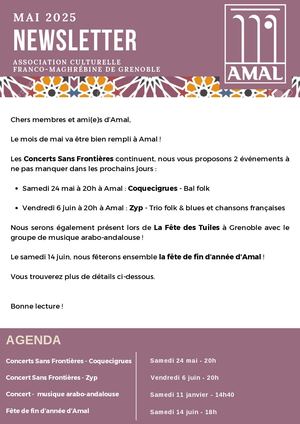 Newsletter Mai 2025