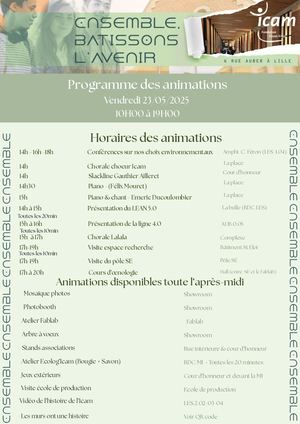 Programme Animations Inauguration