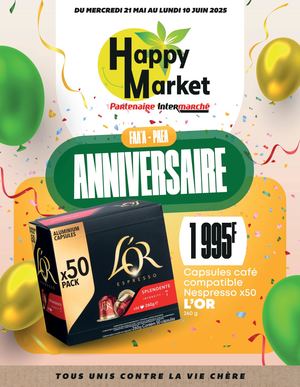 Catalogue Happy Market Anniversaire