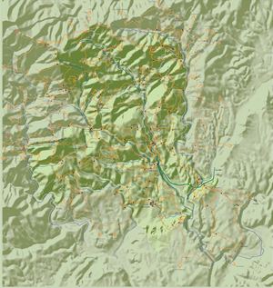 Carte des randonnées du Val de Ligne