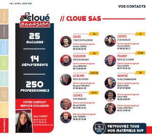 Pages contact occasion Groupe Cloué