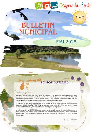 Bulletin Municipal Mai 2025