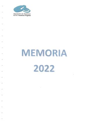 Memoria Actividades 2022
