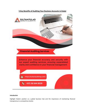 5 Key Benefits of Auditing Your Business Accounts in Dubai