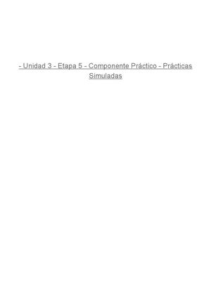 Unidad {3} Etapa {5} Componente Practico Practicas Simuladas