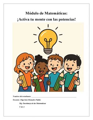 Módulo De Matemáticas Potenciación