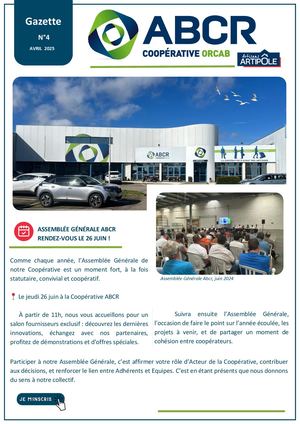 Gazette ABCR - N°4 Avril 2025