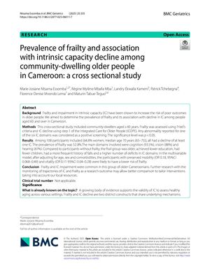 Article BMC Geriatrics