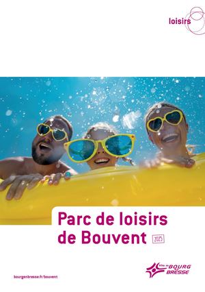 Plaquette Parc De Loisirs De Bouvent ÉTé 2025