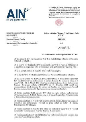 Crèche Collective Espace Petite Enfance Bulle D'Eveil Belley