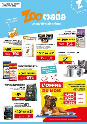 Catalogue ZOOMALIA Juin 2025
