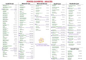 Portes Ouvertes Mai 25