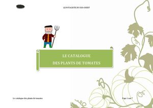Catalogue Des Plants De Tomates 2025