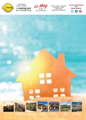 Magazine Fnaim Aude et Ariège n°97 Juin Juillet 2025