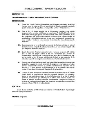 Regimen De Excepcion 2022