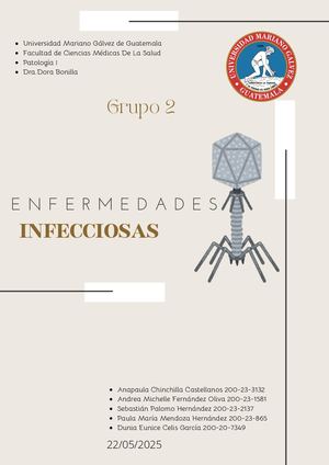 La Patología De Las Enfermedades Infecciosas Se Encarga De Estudiar Los Efectos Estructurales Y Funcionales Que Los Microorganismos, Como Bacterias, Virus, Hongos Y Parásitos— Causan En El Organis