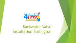 Backwater Valve Installation Burlington