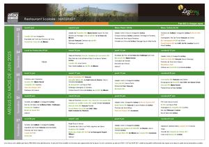 Menu juin 2025