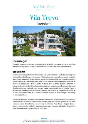 VILA TREVO Factsheet PT