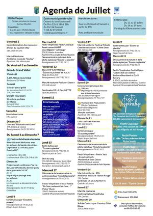 agenda été sausset