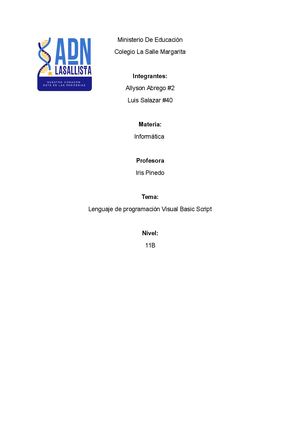 Calaméo - Visual Basic Script 1