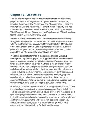 Chapter 13 – Villa Till I Die