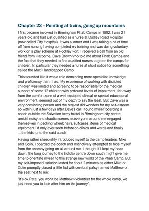 Chapter 23 – Pointing At Trains, Going Up Mountains