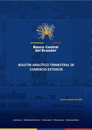 Boletín Analítico Trimestral de Comercio Exterior