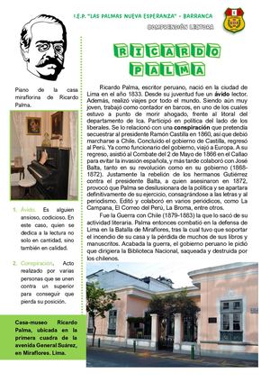 Ricardo Palma Lectura