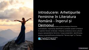 Arhetipurile Feminine In Literatura Romana Ingerul Si Demonul