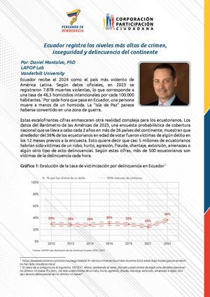 A1 Ecuador Registra Los Niveles Mas Altos De Crimen