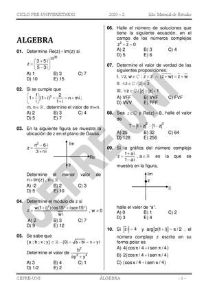 2do Semin Pre 2 (Algebra) Parte 2