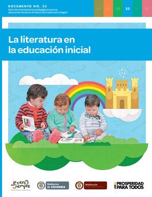 Doc 23 La Literatura En La Educación Inicial