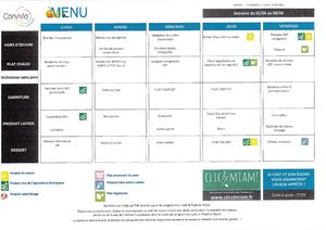 Menus Juin Juillet 2025