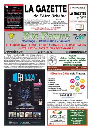 La Gazette de l'Aire Urbaine n°179