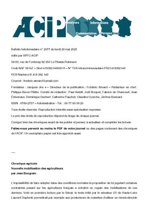 Acip No 2077 Du 26 Mai 2025