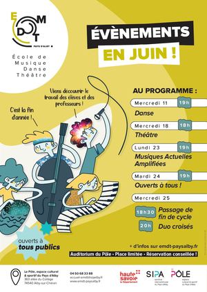 Représentations de fin d'années EMDT 2025