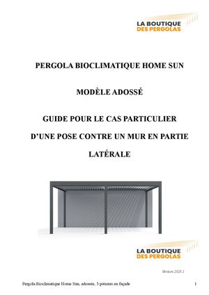 GUIDE Cas Particulier Pose Contre Mur - La Boutique Des Pergolas