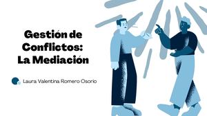 Presentación Gestión De Conflictos La Mediación