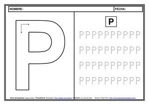 Metodo Lectoescritura Pictogramas Letra P