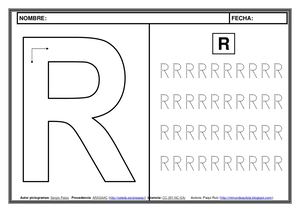 Metodo Lectoescritura Pictogramas Letra R