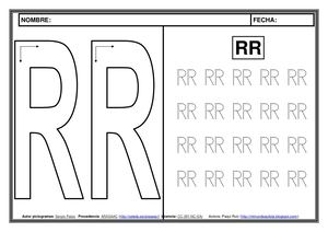 Metodo Lectoescritura Pictogramas Letra RR