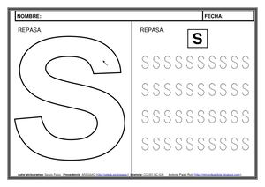 Metodo Lectoescritura Pictogramas Letra S