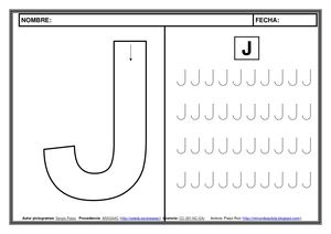 Metodo Lectoescritura Pictogramas Letra J