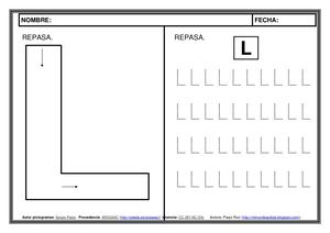 Metodo Lectoescritura Pictogramas Letra L