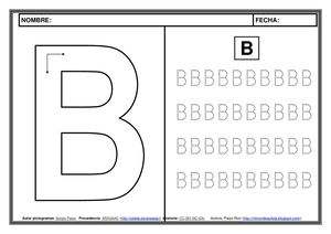 Metodo Lectoescritura Pictogramas Letra B